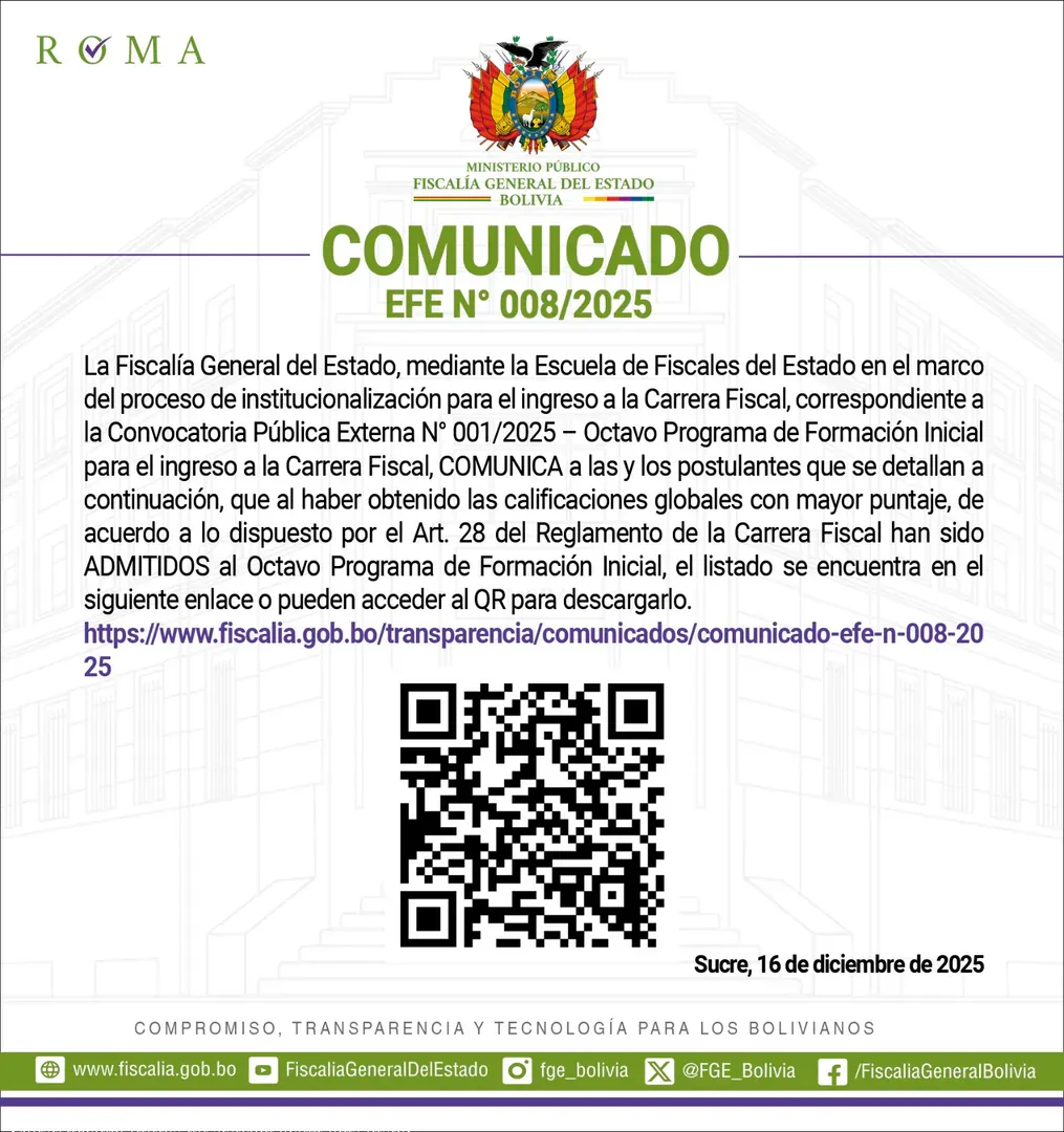 COMUNICADO EFE Nº 008 /2025
